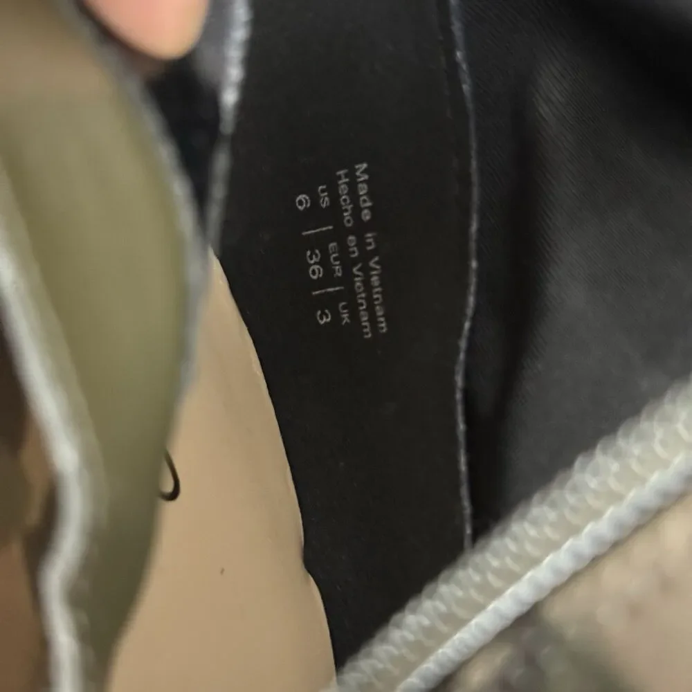 Aldo Camo Stretch Satin Thigh High Boots Size 6 Military Chic Grunge punk sleek - Picture 16 of 16